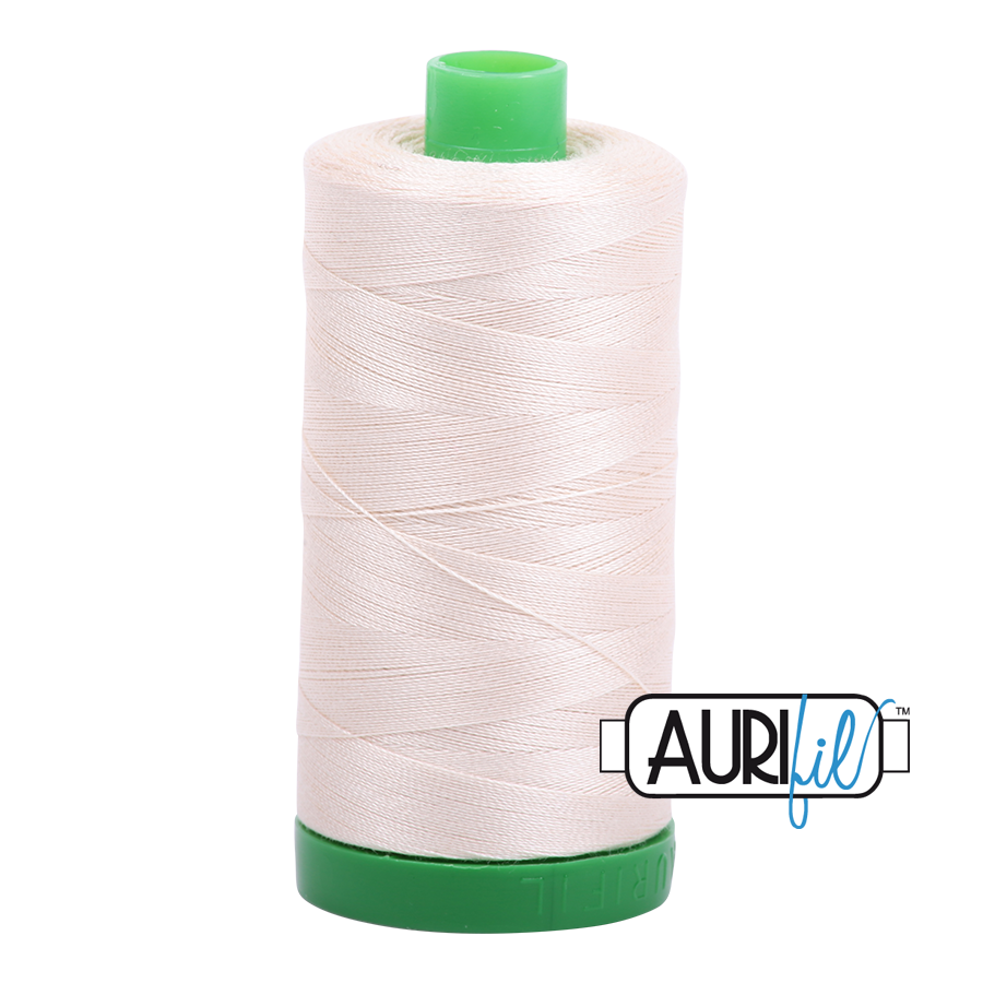 Aurifil cotton thread 40wt - 2000 light sand