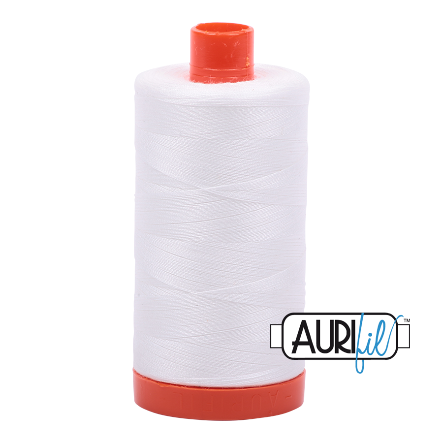 Aurifil cotton thread 50WT 2021 natural white