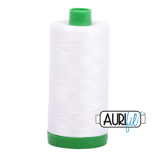 Aurifil cotton thread 40wt - 2021 natural white