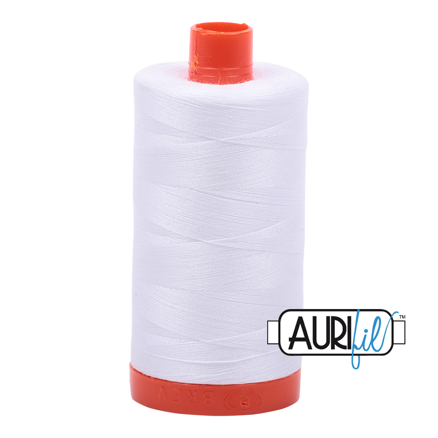 Aurifil cotton thread 50WT 2024 white
