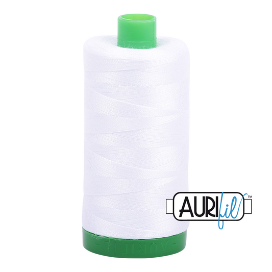 Aurifil cotton thread 40WT 2024 - white