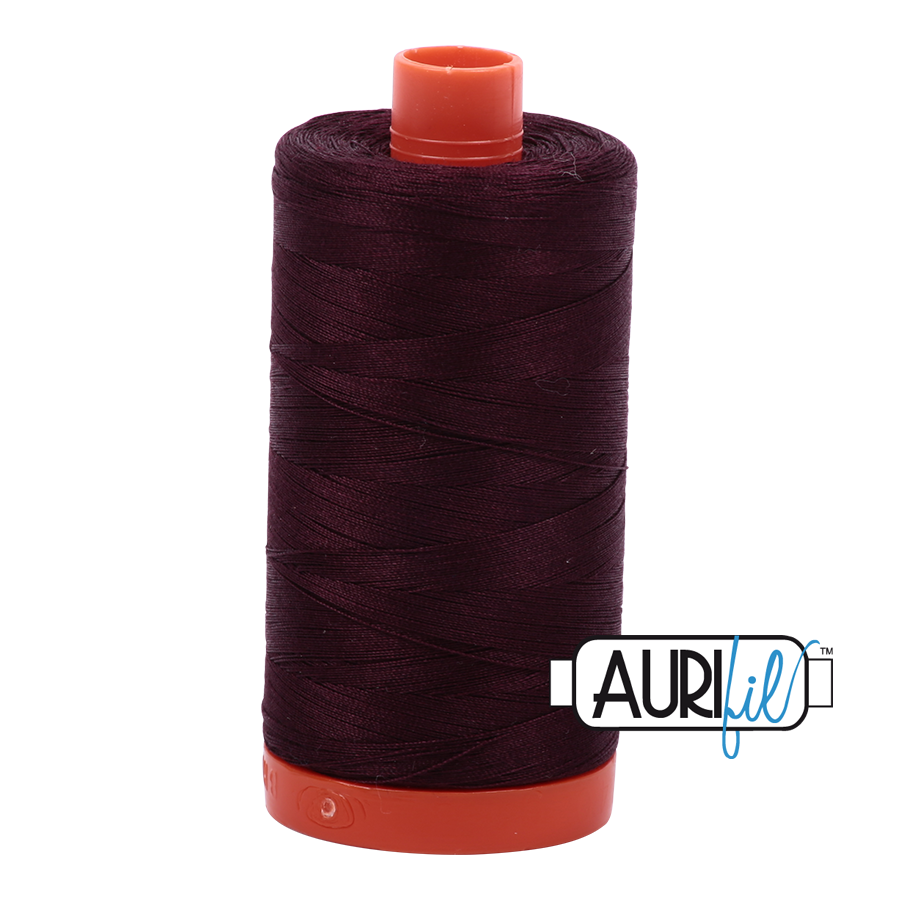 Aurifil cotton thread 50WT 2465 chocolate brown