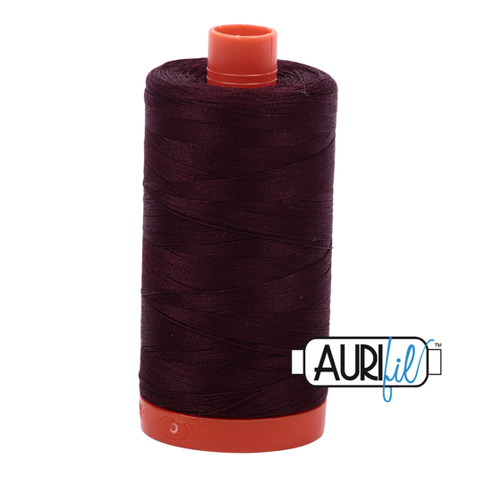Aurifil cotton thread 50WT 2465 chocolate brown