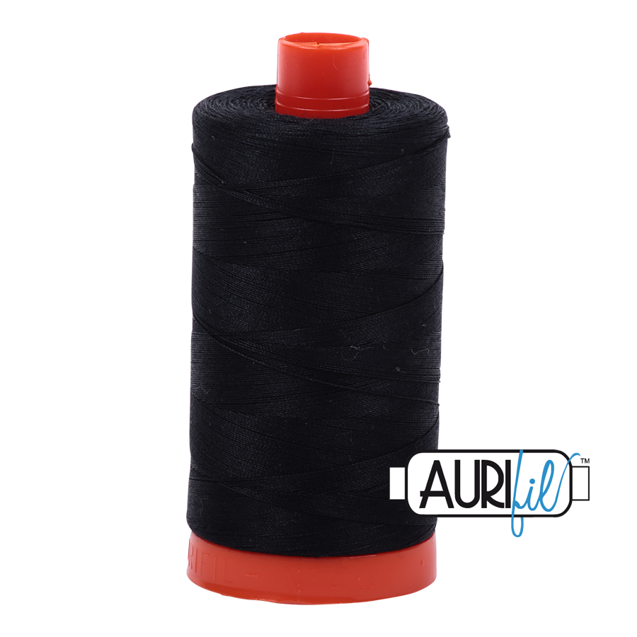 Aurifil cotton thread 50WT 2692 black