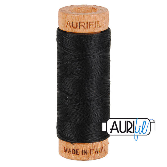 Aurifil 80 weight - black 2692