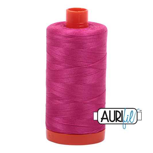 Aurifil cotton thread 50WT 4020 bright fuscia pink