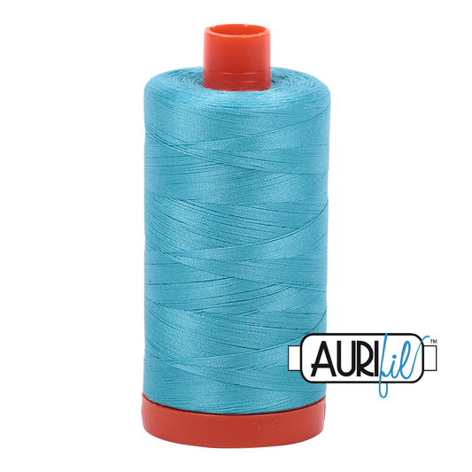 Aurifil cotton thread 50WT 5005 turquoise blue/green